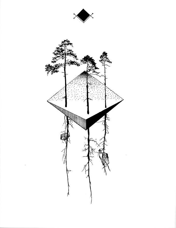 Drawing of Neff Logo - Tall Trees Drawing by Xavier Neff