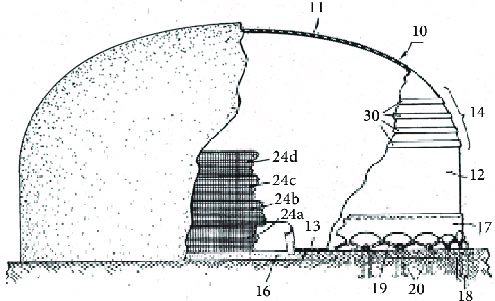 Drawing of Neff Logo - Concept drawing of Neff 's improved method of erecting shell form