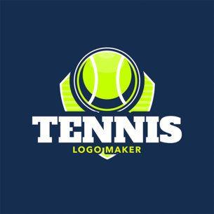 Blue Tennis Logo - Online Logo Maker | Make Your Own Logo