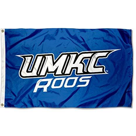 UMKC College Logo - Amazon.com : College Flags and Banners Co. UMKC Kangaroos Flag Large ...