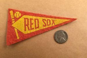 Red Sox Old Logo - Vintage Boston Red Sox MINI FELT PENNANT 1920s 30s? Old Logo MLB