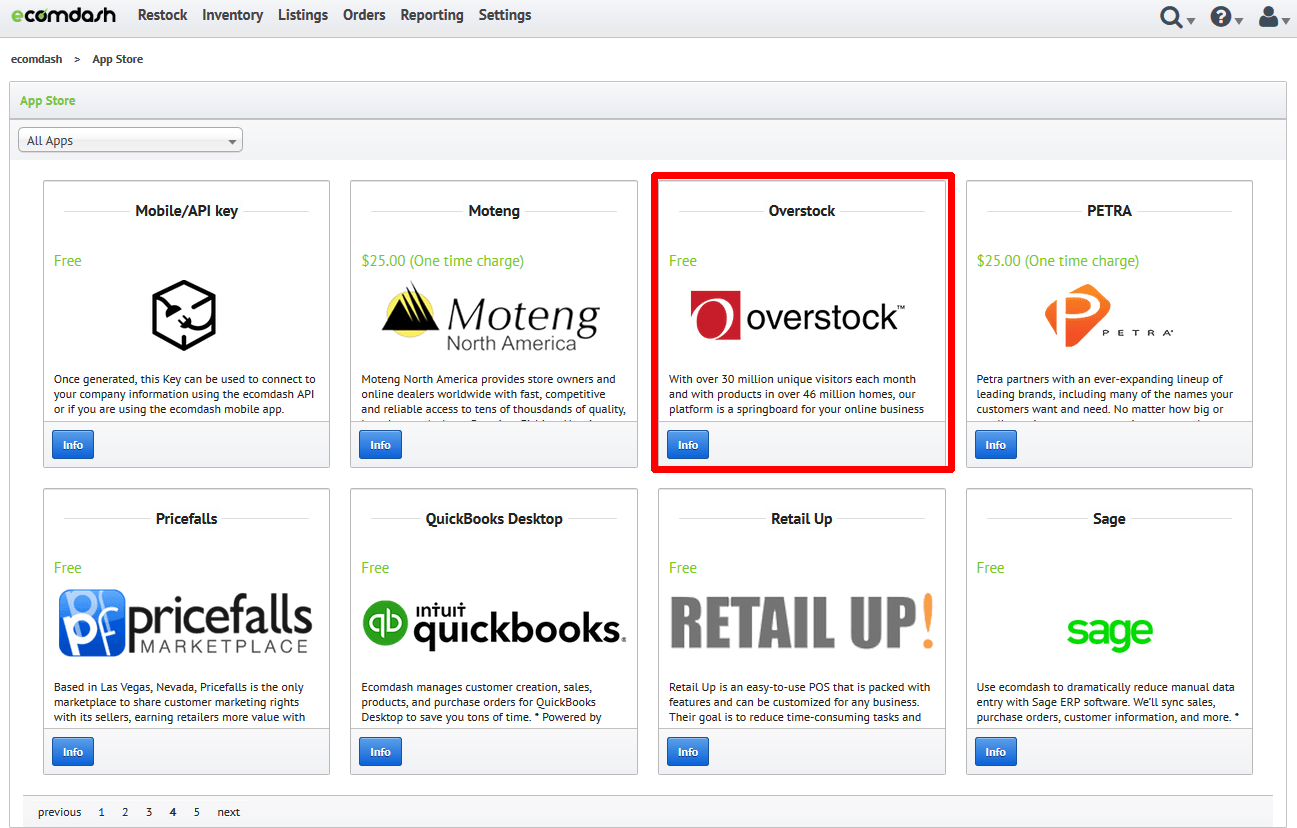 Overstock App Logo - How do I connect ecomdash with Overstock? – ecomdash support