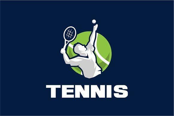 Blue Tennis Logo - Tennis Logo Template Logo Templates Creative Market