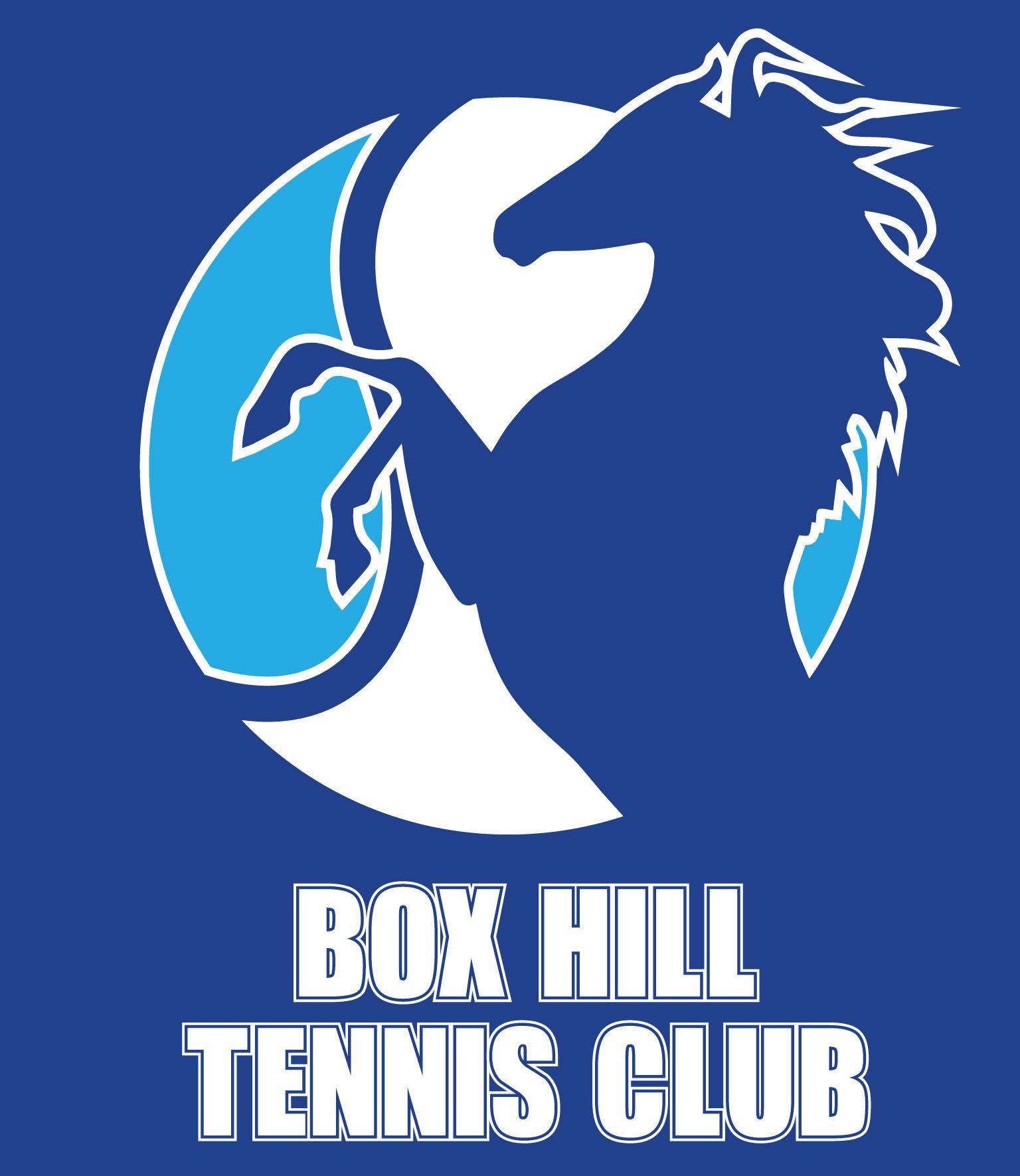 Blue Tennis Logo - Box Hill Tennis Club - Victoria - Australia
