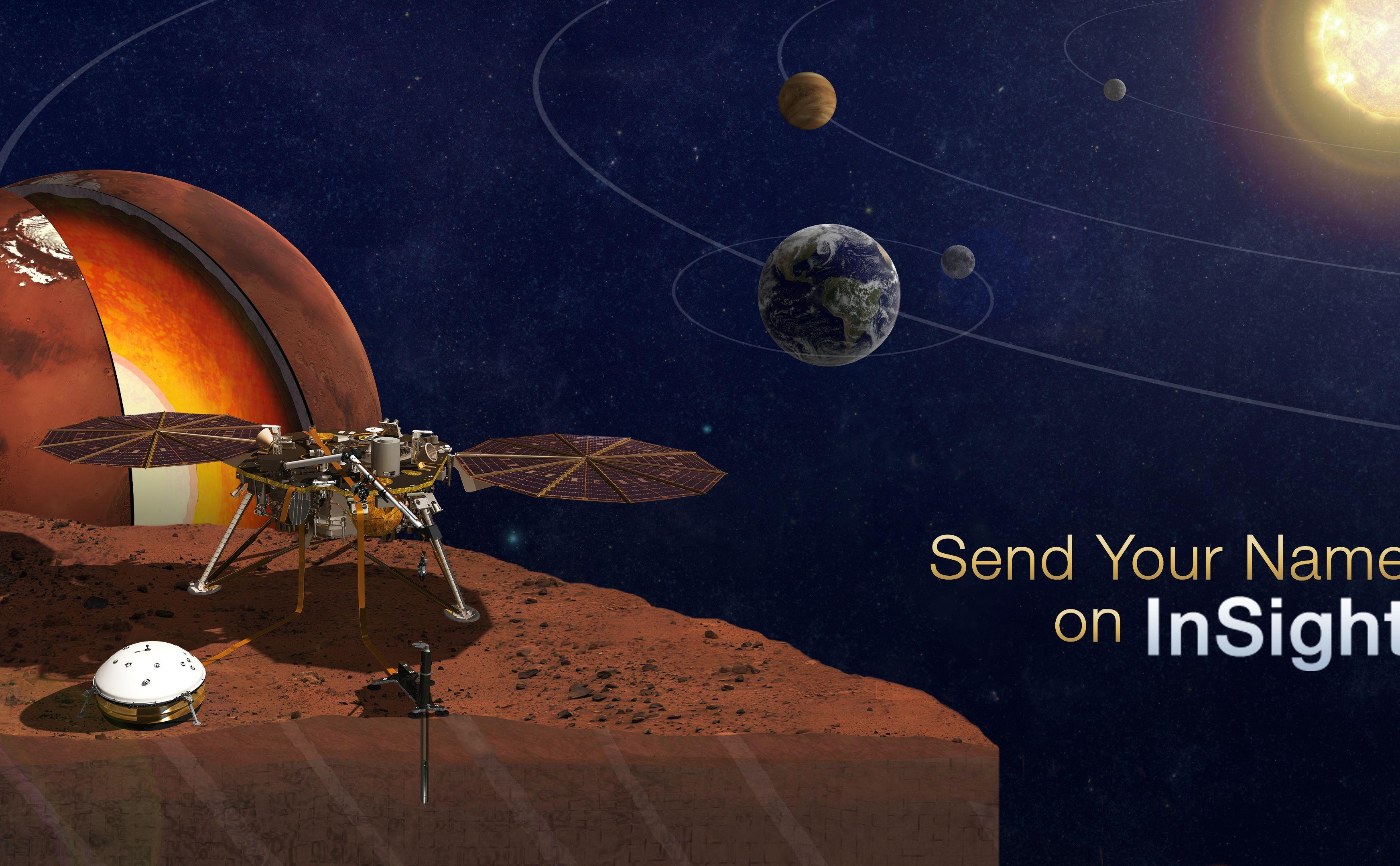 NASA Mars Mission Logo - Send Your Name to Mars: InSight