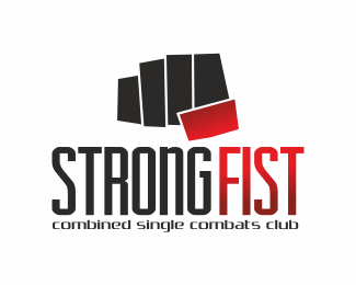 Be Strong Logo - Strong Fist Designed
