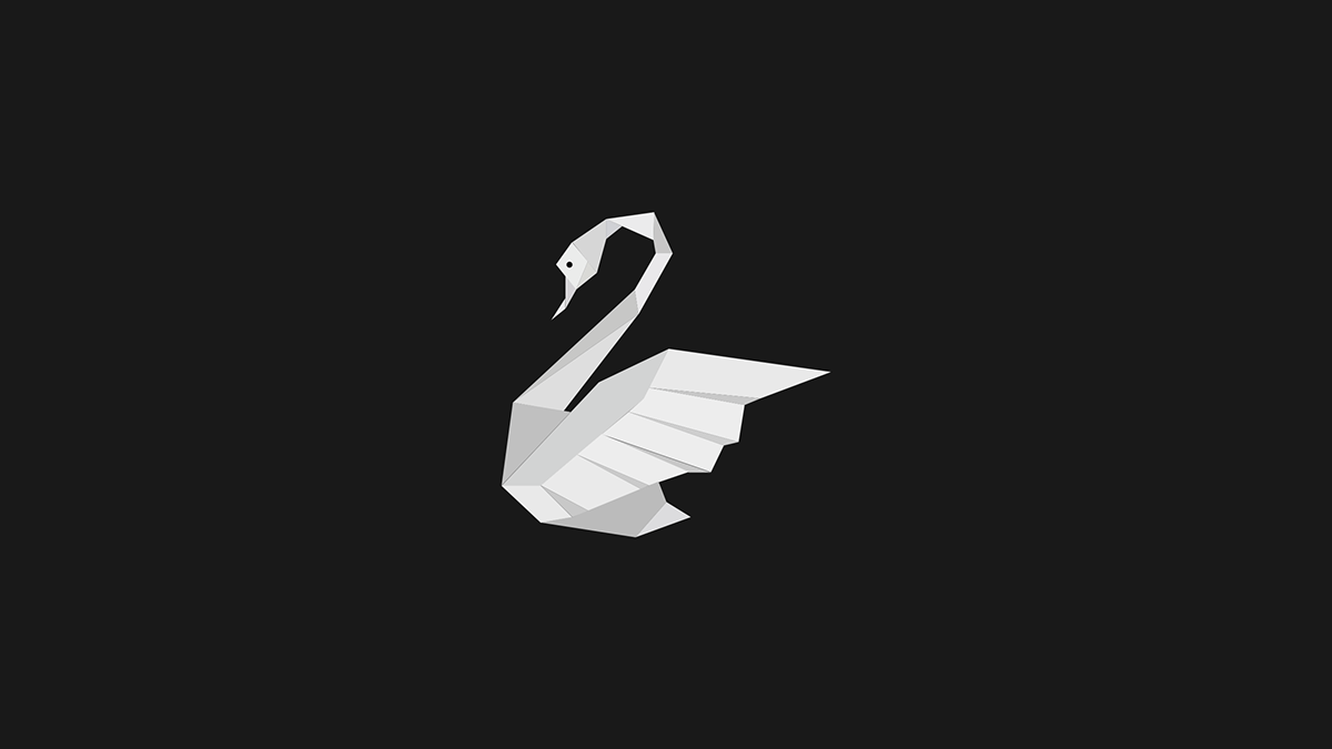 Brand with Swan Logo - Abstract Swan Logo : Brand Identity Design on Student Show