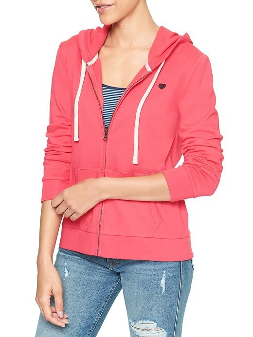 Gap Factory Logo - Lyst - Gap Factory Logo Hoodie In French Terry in Pink