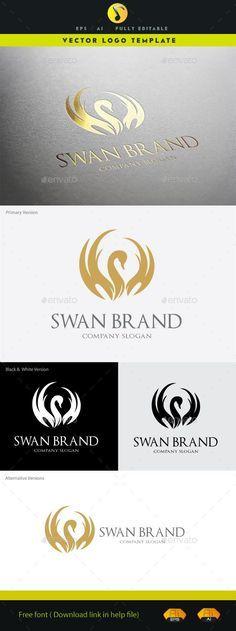 Brand with Swan Logo - 67 Best swan logo images | Graphics, Sb logo, Logo branding