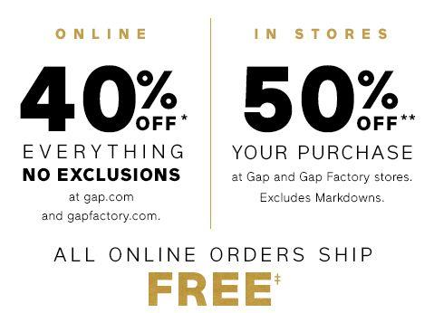 Gap Factory Logo - Friends & Family Event. Get your code now. Hurry, claim yours now ...