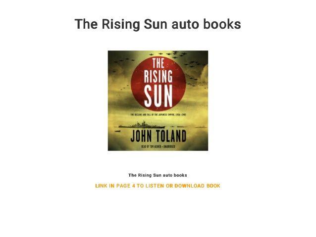 Sun Auto Logo - The Rising Sun auto books