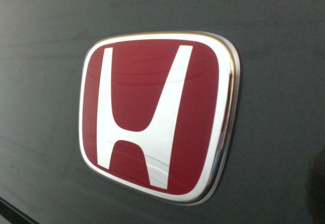 Red H Logo - Genuine Honda Type R Badge Emblem Red H Grill 131mmx107mm 75701-slj ...