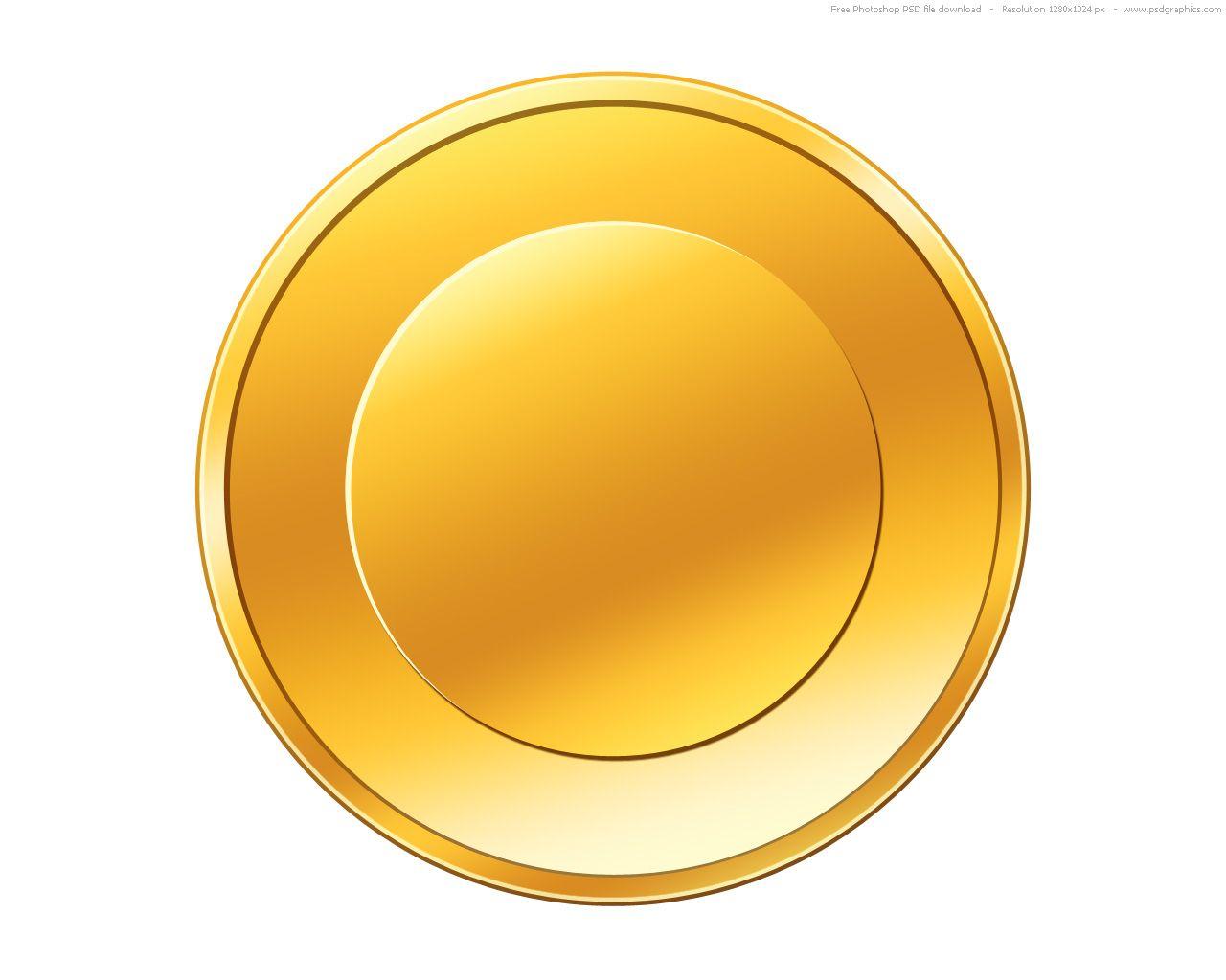 Gold Coin Logo - PSD gold coin icon | PSDGraphics