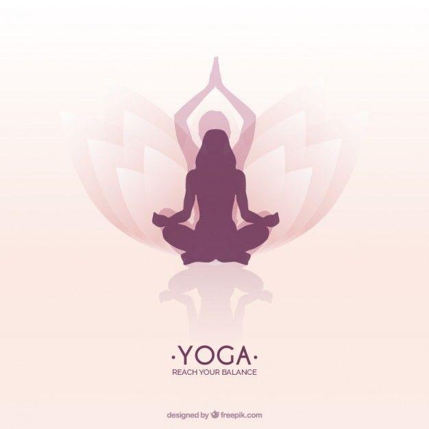 Lotus Yoga Logo - Woman meditating in a lotus yoga position Vector