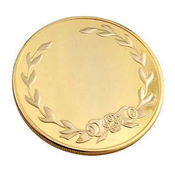 Gold Coin Logo - China Custom gold double-sided blank commemorative coin custom add ...