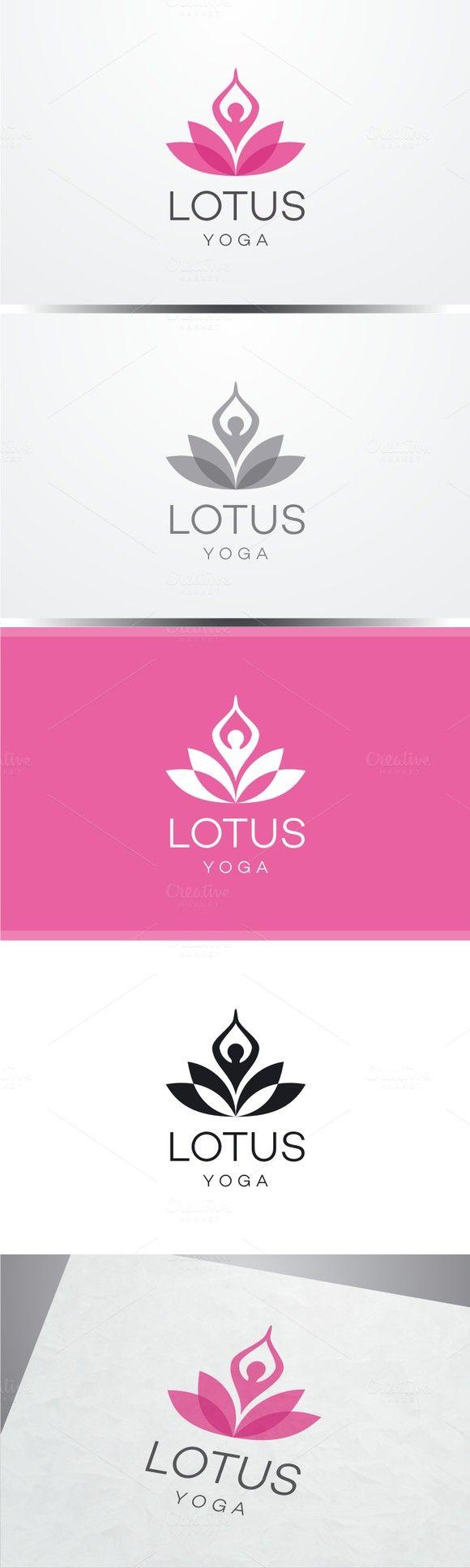 Lotus Yoga Logo - Lotus Yoga Logo. Human Icons. $30.00 | Design | Yoga logo, Logos ...