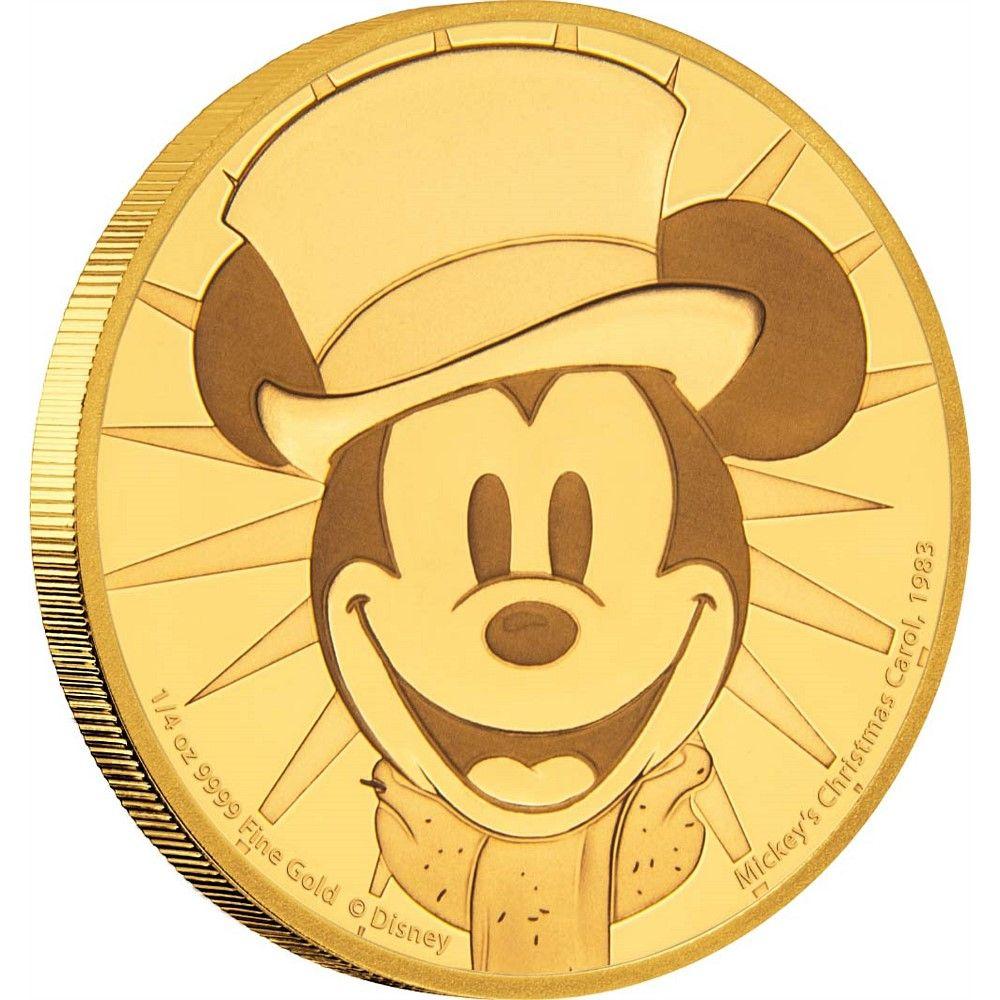 Gold Coin Logo - Disney's Mickey's Christmas Carol 1/4oz Gold Coin | NZ Mint