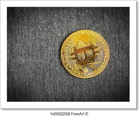 Gold Coin Logo - Free art print of Bitcoin logo gold coin symbol crypto blockchain ...