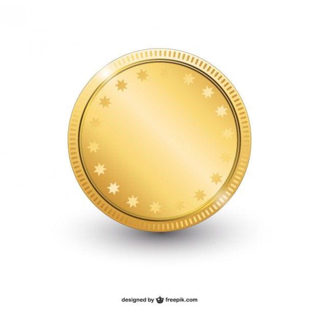 Gold Coin Logo - Shiny golden coin vector Vector | Free Download