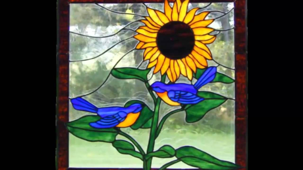 Stained Glass Flower Logo - Stained glass flowers... ... - YouTube