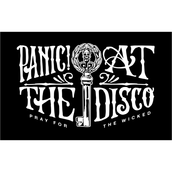 Panic at the Disco Logo - Devil's Key Screenprint Poster. Panic! At The Disco