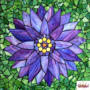 Stained Glass Flower Logo - Flowers
