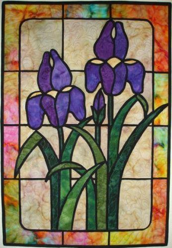 Stained Glass Flower Logo - New Classics Stained Glass Flowers from Brenda Henning's Bear Paw