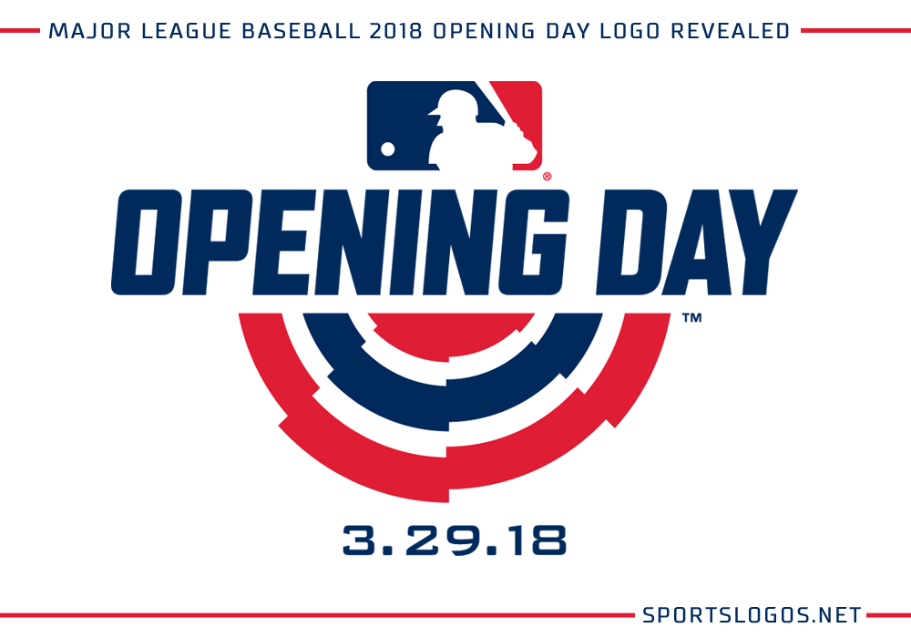 2018 MLB Logo - MLB 2018 Opening Day Logo Revealed. Chris Creamer's SportsLogos.Net