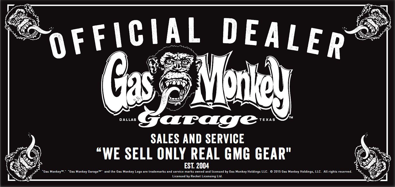 Red and Black Monkey Logo - Official GMG T Shirt Gas Monkey Garage VINTAGE Authentic Logo - Red ...