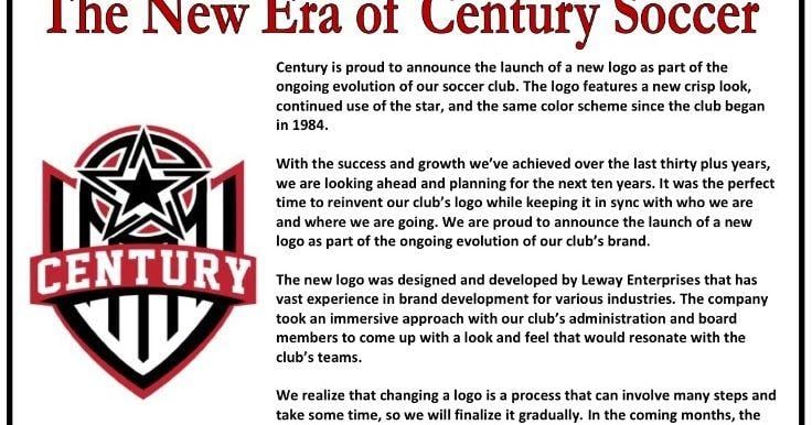 Century Soccer Logo - Century United Valley Connection