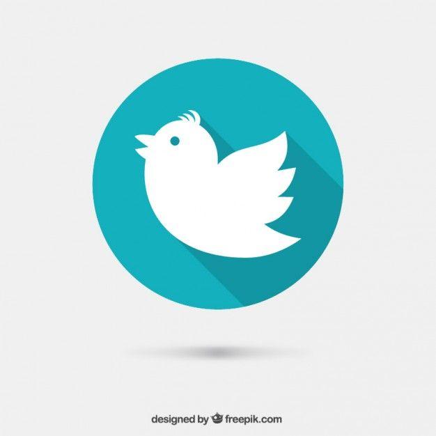 Turquoise Twitter Logo - Bird icon Vector