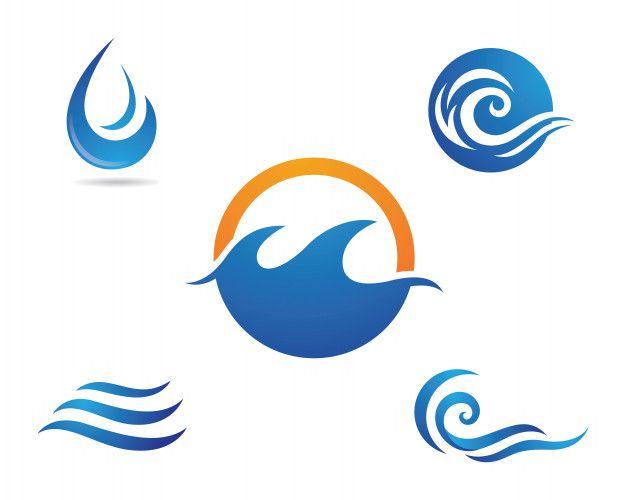 Water Wave Logo - Water wave logo template Vector