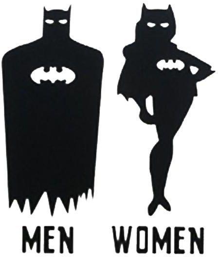 Batwoman Logo - Toilet Door Sticker Batman Batwoman Vinyl Decal | Souq - UAE