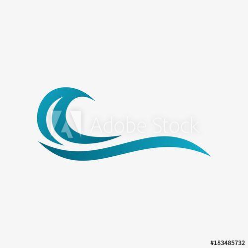 Water Wave Logo - abstract water wave logo, ocean icon this stock vector