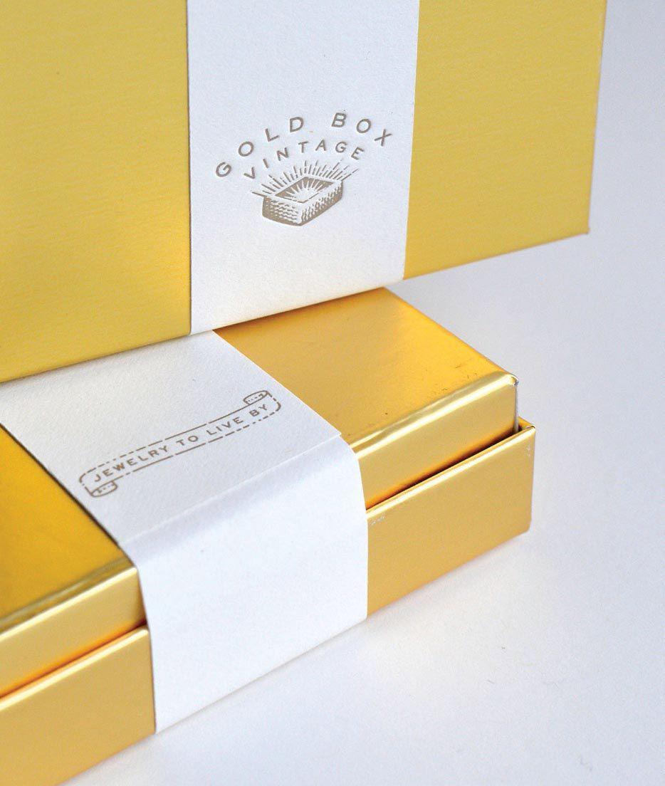 Gold Box Logo - Scott Dennison - Gold Box Vintage Logo and Label