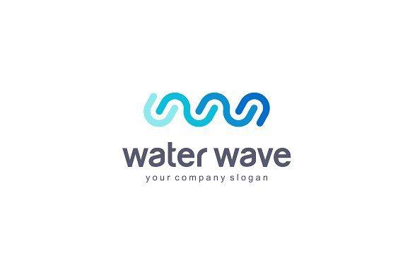 Water Wave Logo - Water Wave Logo Logo Templates Creative Market