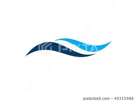 Water Wave Logo - Water Wave Logo Template Illustration [40315988]