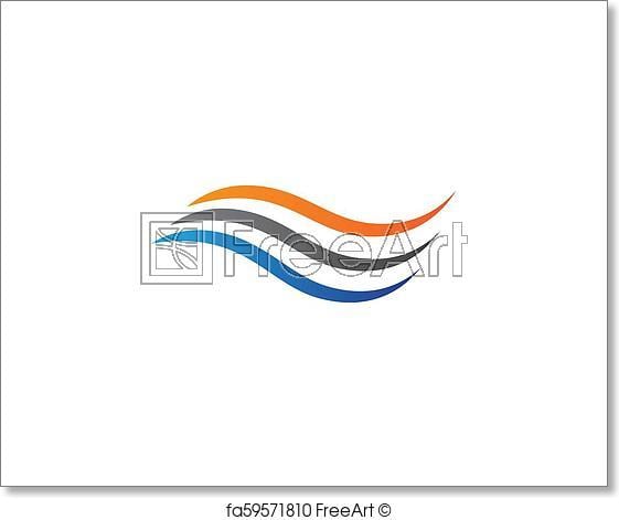 Water Wave Logo - Free art print of Wave vector icon. Water Wave logo vector icon