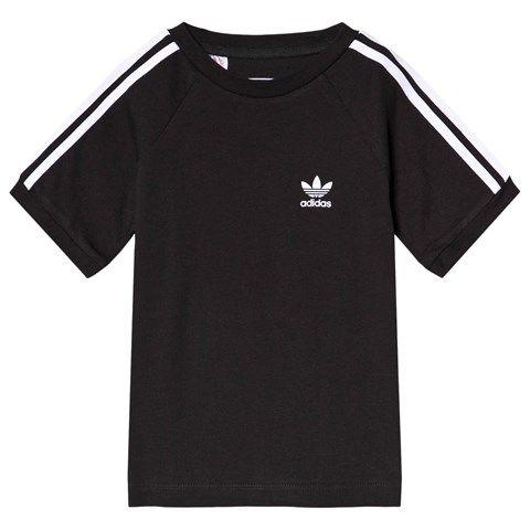 White Small Adidas Logo - Adidas Originals Black Small Logo Infants T Shirt