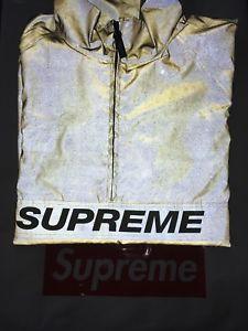 Gold Box Logo - Supreme Reflective 3M Gold Half Zip Pullover Large SS17 Box Logo | eBay