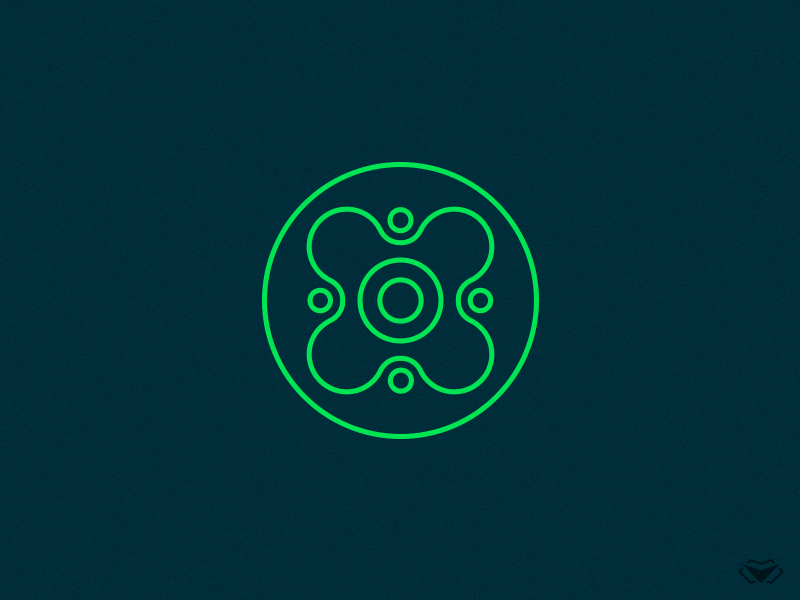 Blue Green Circular Logo - Cell Logo by visual curve | Dribbble | Dribbble