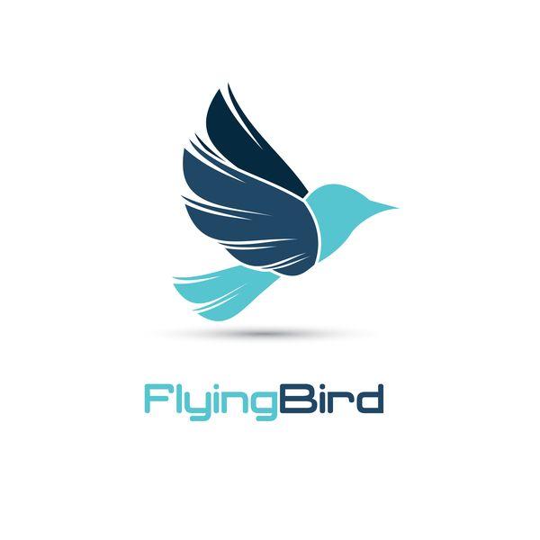 Flying Logo - Flying bird logo vector free download