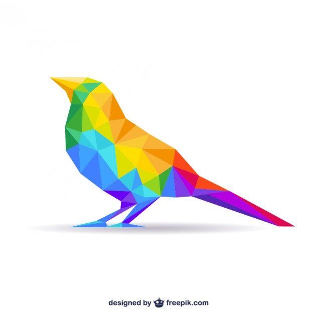 Vector Bird Logo - Polygonal bird Vector