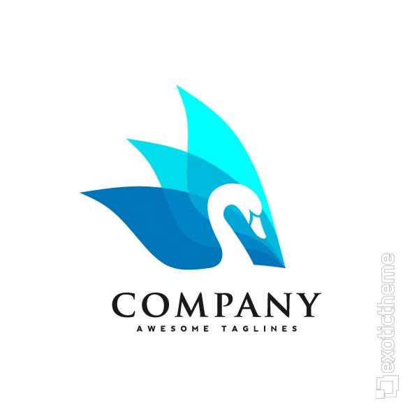 Vector Bird Logo - Creative and Elegant Swan Logo - Vector Bird Logo Design - ExoticTheme