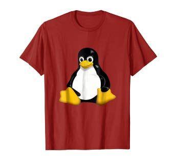 Red Linux Logo - Amazon.com: Tux Penguin Linux Official Mascot Logo Icon T-Shirt ...