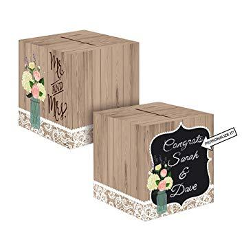 Rustic Wedding L Logo - Rustic Wedding Card Box Style Wedding Box