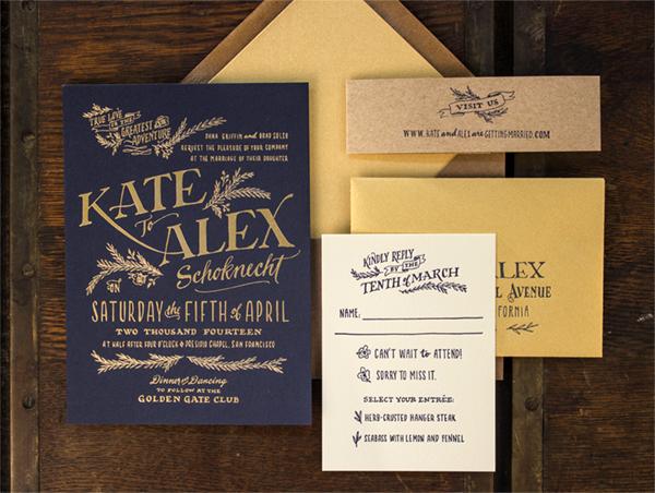 Rustic Wedding L Logo - Kate + Alex's Elegant Rustic Wedding Invitations