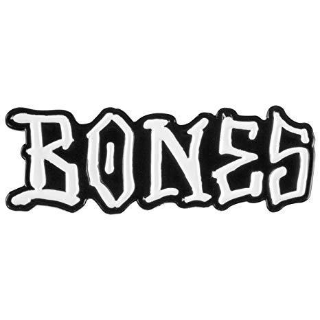 Bones Skateboard Logo - Bones Wheels Logo Skateboard Lapel Pin: Sports & Outdoors