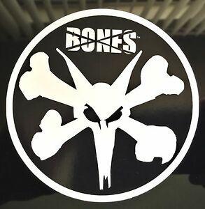 Bones Skateboard Logo - Bones Wheels Skateboard Sticker Bearings Powell Peralta Brigade