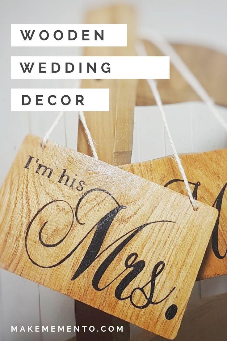 Rustic Wedding L Logo - Mr & Mrs Wedding signs. Wedding Gift Ideas & Decor l Make Memento